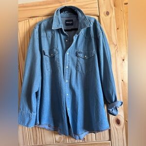 Wrangler Light Blue Denim Shirt